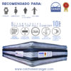 Pillowtop Full Confort 10 Años - Colchones Ranger - Imagen 2