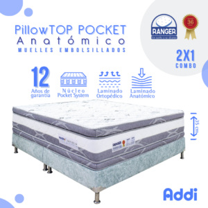 Oferta Pillowtop Pocket Anatómico 12 Años