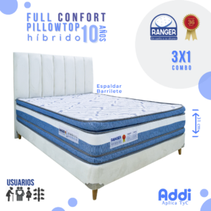 Combo Híbrido PillowTop Full Confort