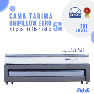 Cama Tarima Híbrido Unipillow Euro 5 Años
