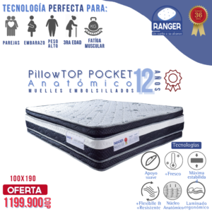 Pillowtop Pocket Anatómico