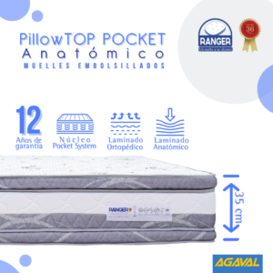 Pillowtop Pocket Anatómico 12 Años 100 x 190
