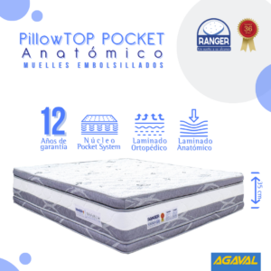 Pillowtop Pocket Anatómico 12 Años 200 x 200