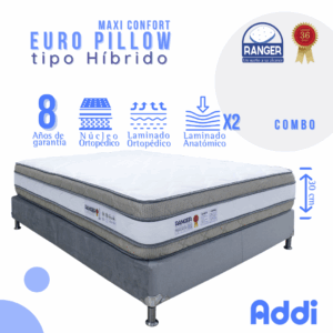 Combo Euro Pillow Tipo Híbrido