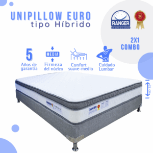 Combo Unipillow Euro Tipo Híbrido