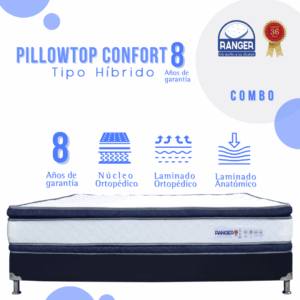 Combo Pillowtop Confort Tipo Híbrido