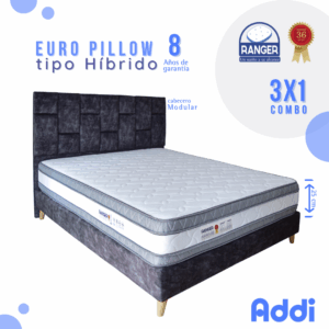 Cama Euro Pillow Tipo Híbrido