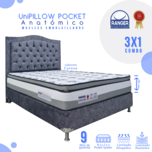 Cama Unipillow Pocket Anatómico
