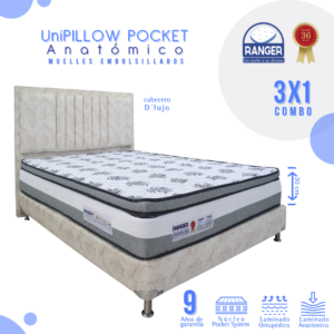 Cama Unipillow Pocket Anatómico