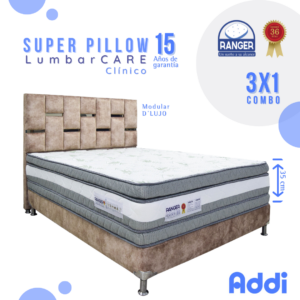 Cama Super Pillow Lumbarcare Clínico