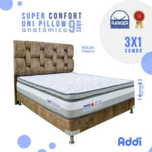 Cama Super Confort Uni Pillow Anatómico