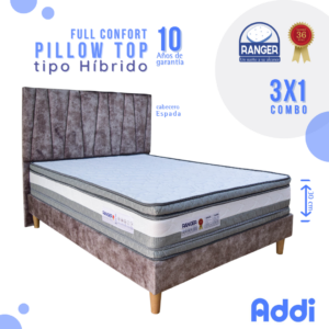 Cama Full Confort Pillowtop Híbrido