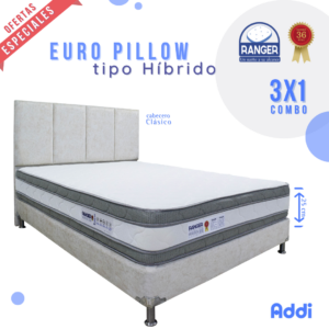 Cama Euro Pillow Tipo Híbrido