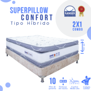 Combo Superpillow Confort Tipo Hibrido
